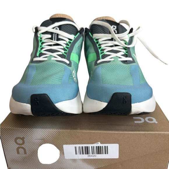 On Running Blue and Green Sneakers - Picture 3 of 11